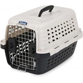 Petmate Compass Kennel  Black & Metalic White