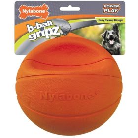 Nylabone Power Play B Ball Grips Basketball Large 6.5" Dog Toy