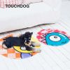 Touchdog Cartoon Alien Monster Rounded Cat and Dog Mat