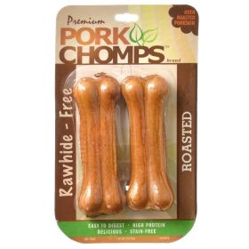 Pork Chomps Roasted Pressed Bones (Option: 4.5" Bones  2 Pack)