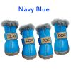 Winter Pet Dog Warm Snow Boots Waterproof 4Pcs/Set S/M Dogs Cotton Non-Slip