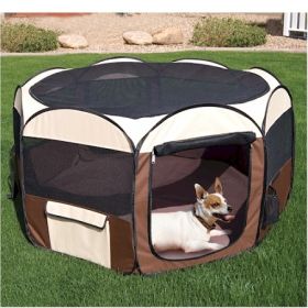 Deluxe Pop Up Pet Pen (Option: Large)